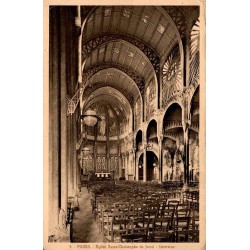Carte postale ancienne intérieur église Saint-Christophe de Javel Paris