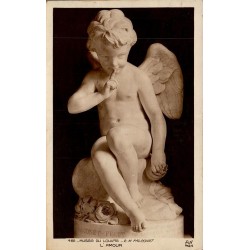 Carte Postale Ancienne Paris Musée du Louvre L'Amour Falconet S.I.P. 1932