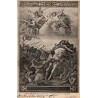 Carte postale ancienne du Panthéon de Paris représentant le Vœu de Clovis à la bataille de Tolbiac