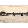 Carte postale ancienne du pont de la Concorde à Paris avec vue panoramique sur la Seine et les bateaux
