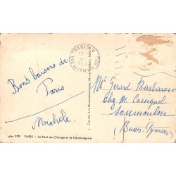 Carte Postale Ancienne Paris Pont au Change Conciergerie 1937