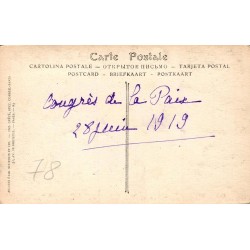 Carte postale ancienne Galerie des Glaces Château de Versailles signature du Traité de Versailles 28 juin 1919.