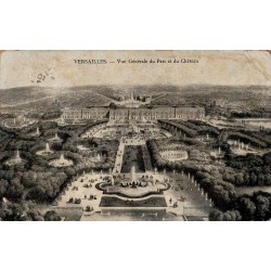 Carte Postale Ancienne Versailles – Vue Générale du Parc et du Château – Édition Cosser