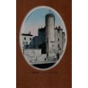 Carte postale ancienne représentant la Tour du Roi à Vienne en Isère, édition Blanchard en médaillon ovale.