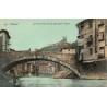 Carte postale ancienne du Vieux Pont sur la Gère à Vienne avec les vestiges du château de la Bâtie