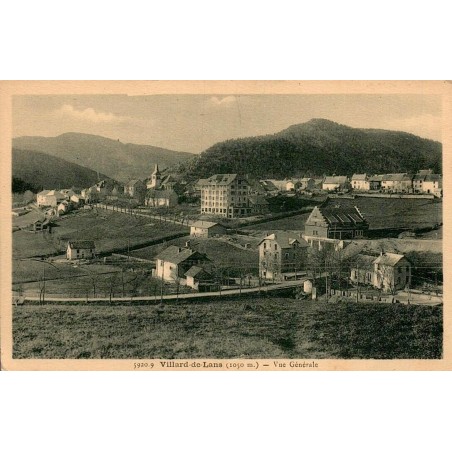 Carte postale ancienne de Villard-de-Lans avec vue générale du village dans le Vercors