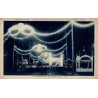 Carte postale ancienne de l'Exposition de Grenoble 1925 montrant les illuminations de la Grande Allée de nuit