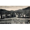Carte postale ancienne de Grenoble montrant le Cours Saint-André et le pont de la Porte de France